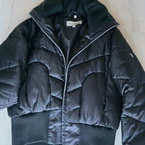Steve Madden Black Aviator Bomber Jacket Medium